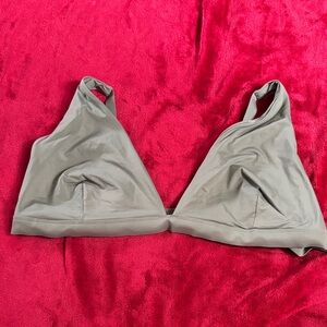 Everlane Soft Olive Green Triangle Bralette Size XXL